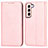 Leather Case Stands Flip Cover Holder D03T for Samsung Galaxy S21 5G