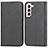 Leather Case Stands Flip Cover Holder D03T for Samsung Galaxy S21 Plus 5G
