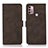 Leather Case Stands Flip Cover Holder D03Y for Motorola Moto G30 Brown