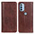 Leather Case Stands Flip Cover Holder D03Y for Motorola Moto G41