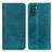 Leather Case Stands Flip Cover Holder D03Y for Oppo K9 Pro 5G Green