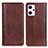 Leather Case Stands Flip Cover Holder D03Y for Oppo Reno7 A Brown