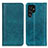 Leather Case Stands Flip Cover Holder D03Y for Samsung Galaxy S25 Ultra 5G Green