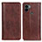 Leather Case Stands Flip Cover Holder D03Y for Xiaomi Redmi A1 Plus Brown