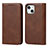 Leather Case Stands Flip Cover Holder D04T for Apple iPhone 13
