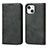 Leather Case Stands Flip Cover Holder D04T for Apple iPhone 13 Black