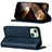 Leather Case Stands Flip Cover Holder D04T for Apple iPhone 14 Plus
