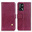 Leather Case Stands Flip Cover Holder D04Y for Oppo A74 4G Purple