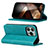 Leather Case Stands Flip Cover Holder D05T for Apple iPhone 14 Pro