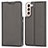 Leather Case Stands Flip Cover Holder D05T for Samsung Galaxy S21 5G Black