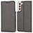 Leather Case Stands Flip Cover Holder D05T for Samsung Galaxy S21 Plus 5G Black