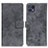 Leather Case Stands Flip Cover Holder D05Y for Motorola Moto G50 5G Gray