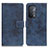 Leather Case Stands Flip Cover Holder D05Y for OnePlus Nord N200 5G Blue