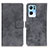 Leather Case Stands Flip Cover Holder D05Y for Oppo Reno7 Pro 5G Gray