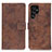 Leather Case Stands Flip Cover Holder D05Y for Samsung Galaxy S22 Ultra 5G