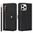 Leather Case Stands Flip Cover Holder D06T for Apple iPhone 13 Pro