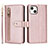 Leather Case Stands Flip Cover Holder D06T for Apple iPhone 14 Plus