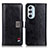 Leather Case Stands Flip Cover Holder D06Y for Motorola Moto Edge X30 5G Black
