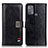 Leather Case Stands Flip Cover Holder D06Y for Motorola Moto G50 Black