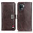 Leather Case Stands Flip Cover Holder D06Y for Oppo A94 4G Brown