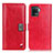 Leather Case Stands Flip Cover Holder D06Y for Oppo A94 4G Red