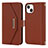 Leather Case Stands Flip Cover Holder D07T for Apple iPhone 14 Plus