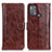 Leather Case Stands Flip Cover Holder D07Y for Motorola Moto G50