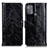 Leather Case Stands Flip Cover Holder D07Y for Motorola Moto G50 Black