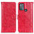 Leather Case Stands Flip Cover Holder D07Y for Motorola Moto G50 Red