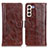 Leather Case Stands Flip Cover Holder D07Y for Samsung Galaxy S21 5G