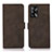 Leather Case Stands Flip Cover Holder D08Y for Oppo A95 4G Brown