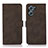Leather Case Stands Flip Cover Holder D08Y for Oppo K10 5G Brown