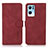 Leather Case Stands Flip Cover Holder D08Y for Oppo Reno7 Pro 5G Red