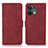 Leather Case Stands Flip Cover Holder D08Y for Oppo Reno8 5G Red