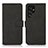 Leather Case Stands Flip Cover Holder D08Y for Samsung Galaxy S23 Ultra 5G Black