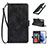 Leather Case Stands Flip Cover Holder D09T for Samsung Galaxy S22 5G