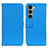 Leather Case Stands Flip Cover Holder D09Y for Motorola Moto G200 5G Sky Blue
