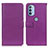 Leather Case Stands Flip Cover Holder D09Y for Motorola Moto G41 Purple