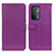 Leather Case Stands Flip Cover Holder D09Y for OnePlus Nord N200 5G Purple
