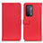 Leather Case Stands Flip Cover Holder D09Y for OnePlus Nord N200 5G Red