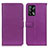 Leather Case Stands Flip Cover Holder D09Y for Oppo A95 4G Purple