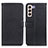 Leather Case Stands Flip Cover Holder D09Y for Samsung Galaxy S21 5G Black