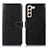 Leather Case Stands Flip Cover Holder D10Y for Samsung Galaxy S21 5G