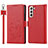 Leather Case Stands Flip Cover Holder D11T for Samsung Galaxy S22 Plus 5G
