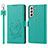 Leather Case Stands Flip Cover Holder D11T for Samsung Galaxy S22 Plus 5G