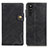 Leather Case Stands Flip Cover Holder D11Y for Sony Xperia 10 III Black