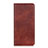 Leather Case Stands Flip Cover Holder for Alcatel 1X (2019) Brown