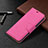 Leather Case Stands Flip Cover Holder for Apple iPhone 13 Hot Pink