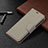 Leather Case Stands Flip Cover Holder for Apple iPhone 13 Mini Gray