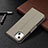 Leather Case Stands Flip Cover Holder for Apple iPhone 13 Mini Gray